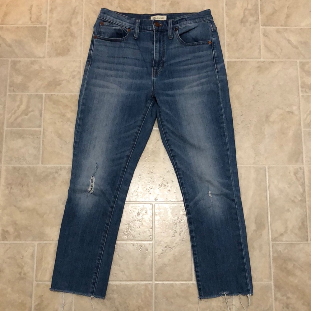 Madewell high rise slim jeans